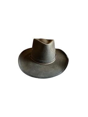 Turner Classic Wide-Brim Felt Hat in Dark Brown Size Small
